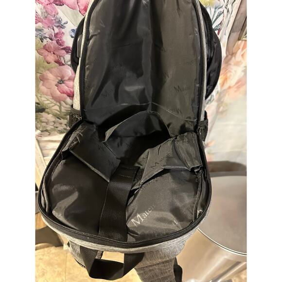 Matein Gray/Blk Backpack with USB - Picture 7 of 11